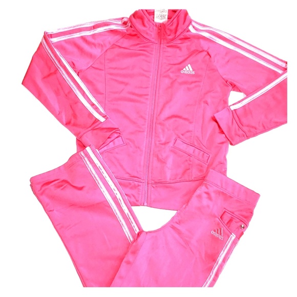 pink adidas outfit